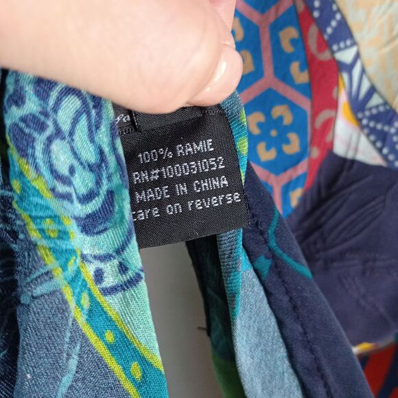 Citron Santa Monica Women's Open Front Cardigan Art Inspired Black Floral M - Picture 10 of 13